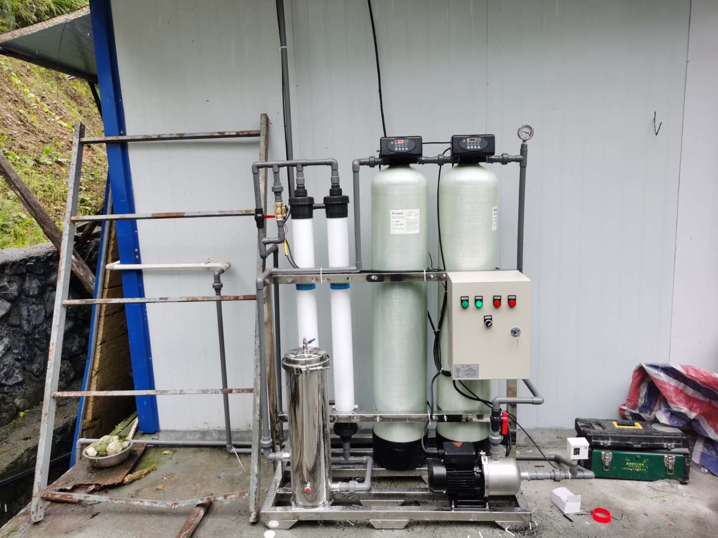 贵州水库净化水设备，项目部饮用水制取设备